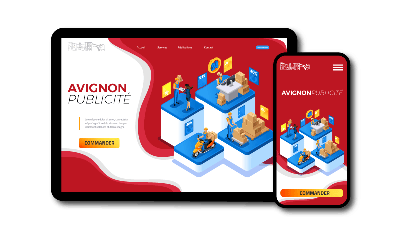 SITE TABLETTE ET MOBILE Avignon Publicité